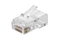 Eurolan 13A-U6-11WT Вилка RJ45 Q-PLUG, категория 6, UTP, для полевой установки, без цвета, упаковка 50 штук