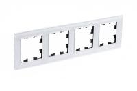 Systeme Electric ATN320104 AtlasDesign Nature 4-постовая рамка, органическое стекло, белый