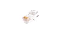 NIKOMAX NMC-RJ88RZ50UD1-100 Коннектор RJ45/8P8C под витую пару, Кат.5e (Класс D), 100МГц, покрытие 50мкд, универсальные ножи, неэкранированный, уп-ка 100шт.