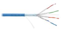 NIKOMAX NMC 4355C-IB Кабель F/FTP 4 пары, Кат.6a (Класс Eа), тест по ISO/IEC, 500МГц, одножильный, BC (чистая медь), 23AWG (0,56мм), полимерный материал нг(А)-HF, внутренний, голубой, 500м