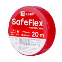 EKF plc-iz-sf-r Изолента ПВХ красная 19мм 20м серии SafeFlex