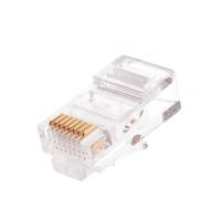 NIKOMAX NMC-RJ88RZ06UD1-100 Коннектор RJ45/8P8C под витую пару, Кат.5e (Класс D), 100МГц, покрытие 6мкд, универсальные ножи, неэкранированный, круглый ввод, уп-ка 100шт.