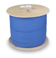 Cabeus SSTP-4P-Cat.8-SOLID-IN-LSZH-BL Кабель экранированная витая пара SSTP (S/FTP), категория 8 (40G, 2000 MHz), 4 пары (23 AWG), LSZH, нг(А)-HF (305 м)