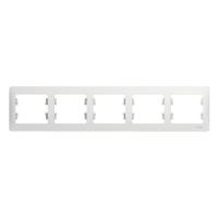 Systeme Electric GSL000105 Glossa Рамка горизонтальная 5 постов белая