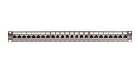 NIKOMAX NMC-RP24SA2-1U-MT Коммутационная панель 19", 1U, 24 порта, Кат.6a (Класс Ea), 500МГц, RJ45/8P8C, 110/KRONE, T568B, полный экран, с органайзером, металлик