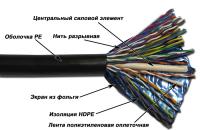 TWT TWT-5FTP50-OUT Кабель FTP, 50 пар, Кат.5, для внешней прокладки, -40°С - +75°С, 305 метров на катушке