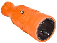 IEK OM-KR20-16-20-P1-00-K09 OMEGA Розетка переносная РБп14-1-0м IP20 оранжевая