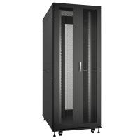 Cabeus ND-SC-47U80/120-BK Шкаф серверный телекоммуникационный 19" напольный для распределительного и серверного оборудования 47U 800x1200mm передняя и задняя двойные перфорированные двери, ручки с замком, цвет черный (RAL 9004)