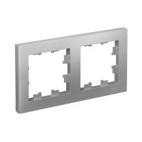Systeme Electric ATN000302 AtlasDesign 2-постовая рамка, универсальная, алюминий