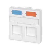 Cabeus FP-45-2M Вставка 45x45 (аналог Mosaic) для 2 модулей формата Keystone Jack