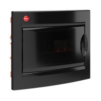 ДКС RB12B4TBD Щиток встраиваемый с дверцей 12 мод.,IP41, черный, с клеммным блоком 63А