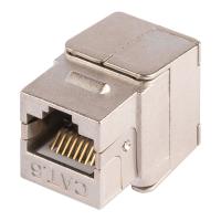 NIKOMAX NMC-KJSE2-ET-MT Модуль-вставка типа Keystone Essential Line, Кат.6 (Класс E), 250МГц, RJ45/8P8C, самозажимной, T568A/B, 180 градусов, полный экран, металлик