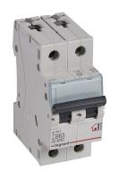 LEGRAND 403992 Автоматический выключатель TX3 6000, 6 кА, тип характеристики B, 2П, 230/400 В~, 63 А