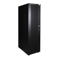 Datarex DR-721551 Шкаф напольный, телекоммуникационный 19", 42U 600х1200, передняя дверь перфорация, задняя стенка перфорированная, черный