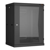 NIKOMAX TWC-156045-R-G-BK Настенный разборный шкаф TLK 19", 15U, стеклянная дверь, Ш600хВ770хГ450мм, 2 пары монтажных направляющих, черный NIKOMAX TWC-156045-R-G-BK Настенный разборный шкаф TLK 19", 15U, стеклянная дверь, Ш600хВ770хГ450мм, 2 пары монтажных направляющих, черный