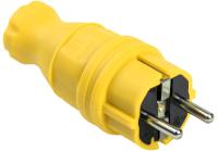 IEK PKR01-016-2-K05 ВБп3-1-0м Вилка прямая ОМЕГА IP44 жёлтая