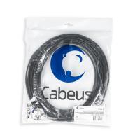 Cabeus UTP-4P-Cat.5e-SOLID-OUT-LSZH-UV-25 Кабель витая пара UTP (U/UTP), категория 5e, 4 пары (24 AWG), одножильный, для внутренней и внешней прокладки (+75 C - -40), LSZH-UV (25 м)