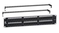 Cabeus PL-48-Cat.6a-Dual IDC Патч-панель 19" (2U), 48 портов RJ-45, категория 6a, Dual IDC, с задним кабельным организатором