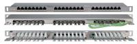 Hyperline PPHD-19-24-8P8C-C5E-SH-110D Патч-панель высокой плотности 19", 0.5U, 24 порта RJ-45, катег