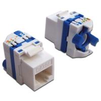 LANMASTER LAN-TK45U5E/180-WH Модуль Keystone Tooless, RJ-45, кат.5E, UTP, 180 градусов, белый