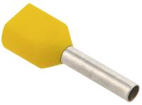 IEK UTE10-D2-3-100 Наконечник НШвИ 2х1.0-10 желтый НГИ2 (100шт)
