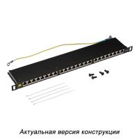 LANMASTER LAN-PPC24S6A Патч-панель компактная 24 порта, STP, кат. 6A, 0.5U