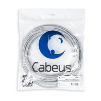 Cabeus UTP-4P-Cat.5e-SOLID-GY-LIGHT-25 Кабель витая пара UTP (U/UTP), категория 5e, 4 пары 0,48мм (24 AWG), одножильный, PVC нг(А)-LS, серый (25 м)
