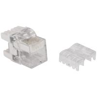 LANMASTER LAN-OKi45U5E/180 Модуль Keystone, RJ45, кат.5E, UTP, 180 градусов, с индикатором, белый