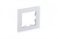 Systeme Electric ATN330101 AtlasDesign NATURE 1-постовая рамка, матовое органическое стекло, белый
