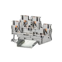 ДКС VPRTT-2.5-GY Клемма двухуровневая, зажим push-in, 4 точки подключения, 2.5 кв.мм, серая