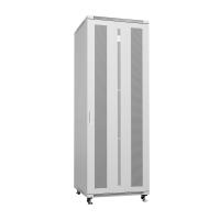 Cabeus ND-05C-42U80/80 Шкаф монтажный телекоммуникационный 19" напольный для распределительного и серверного оборудования 42U 800x800x2055mm (ШхГхВ) передняя и задняя перфорированные двери, ручка с замком, цвет серый (RAL 7035)