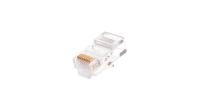 NIKOMAX NMC-RJ88RE06UD1-100 Коннектор RJ45/8P8C под витую пару, Кат.5e (Класс D), 100МГц, покрытие 6мкд, под многожильный кабель, неэкранированный, уп-ка 100шт.