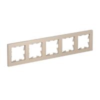Systeme Electric ATN001205 AtlasDesign Рамка 5 постов, универсальная, песочный