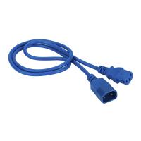 LANMASTER LAN-PP13/14-3.0-BL Шнур питания C13-C14, 3х0.75, 220В, 10А, синий, 3 метра