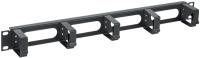ITK CO05-1M5RM Кабельный органайзер 19" 1U 5 колец черный