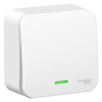 Systeme Electric BLNVA101111 Blanca открытой установки 1-клавишный выключатель (сх.1) с подсв.изол.пл.,10А,250В,белый