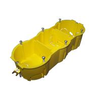 TWT TWT-BX45x135-YL Подрозеточная коробка в стену для суппорта 45х135, желтая