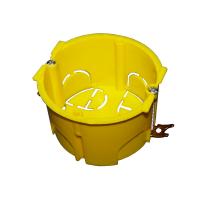 TWT TWT-BX45x45-YL Подрозеточная коробка в стену для суппорта 45х45, желтая