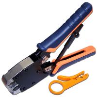 LANMASTER LAN-CRI-500R Обжимной инструмент 6P, 8P, с храповым механизмом
