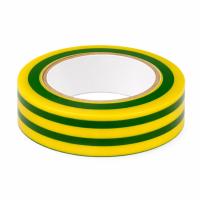 ДКС PVC192015YGN Лента изоляционная ПВХ 19x0,15 20м в рулоне желто-зелёная