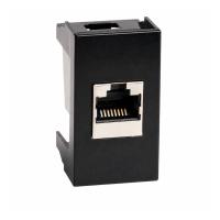 ДКС 45218 Розетка RJ-12,Viva,1 мод.,черн
