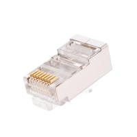NIKOMAX NMC-RJ88RE50UD1-100 Коннектор RJ45/8P8C под витую пару, Кат.5e (Класс D), 100МГц, покрытие 50мкд, под многожильный кабель, неэкранированный, уп-ка 100шт.