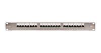 NIKOMAX NMC-RP24SE2-1U-MT Коммутационная панель 19", 1U, 24 порта, Кат.6 (Класс E), 250МГц, RJ45/8P8C, 110/KRONE, T568A/B, полный экран, с органайзером, металлик