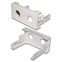LANMASTER LAN-WA-LP-2ST-WH Вставка Mosaic 22.5x45 под 2 симплексных адаптера ST, белая