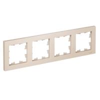 Systeme Electric ATN000204 AtlasDesign 4-постовая рамка, универсальная, бежевый