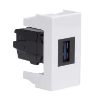 ДКС 43018 USB 3.0 розетка, Viva, белая, 1 мод.