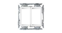 NIKOMAX NMC-PV2MH-WW Адаптерная панель c формата Valena на 2 вставки формата Mosaic 22,5x45мм, с подрамником, белая