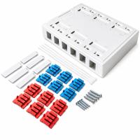LANMASTER LAN-MB-12K-WH Коробка настенная на 12 кейстоунов, белая