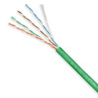 Cabeus UTP-4P-Cat.5e-SOLID-LSZH-GN-20 Кабель витая пара UTP (U/UTP), категория 5e, 4 пары (24 AWG), одножильный, зеленый, LSZH, нг(А)-HF (20 м)