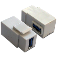 LANMASTER LAN-OK-USB30-AA/V-WH Модуль Keystone, USB 3.0, тип A, мама-мама, 90 градусов, белый